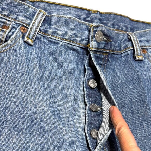 Levi's 501 Straight Cut Jeans Blue Size 36 x 32 - Picture 8 of 8